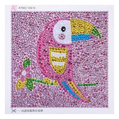 

Gobestart DIY Full Diamond Cartoon Painting Special Diamond Shaped Rhinestone Embroidery