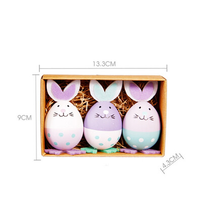 

3pcs Easter Eggs Cute Bunny Rabbit Hanging Toy For Kids Home Party Decor Gifts Easter Bunny Decoration