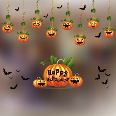 

3D DIY PVC Wall Stickers 2018 Halloween Decoration Wall Decals Vintage Post Removable Sticker Furniture Stickers Decoration