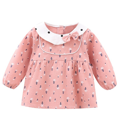 

Autumn Casual Cute Baby Girls Floral Pattern Long Sleeve Dress Kids Toddler Pageant Sundress