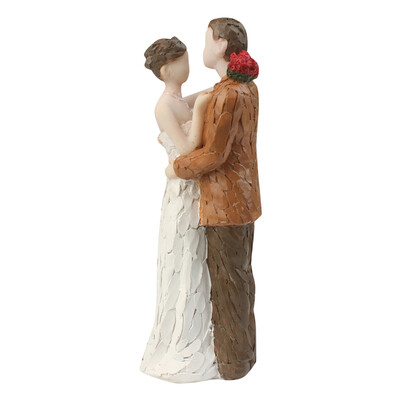 

Resin Lovers Couple Figure Bride Groom Household Figurines Wedding Cake Home Decoration Crafts