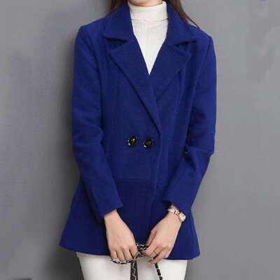 

Toponeto Womens Oversize Lapel Cashmere Wool Blend Belt Trench Coat Outwear Jacket