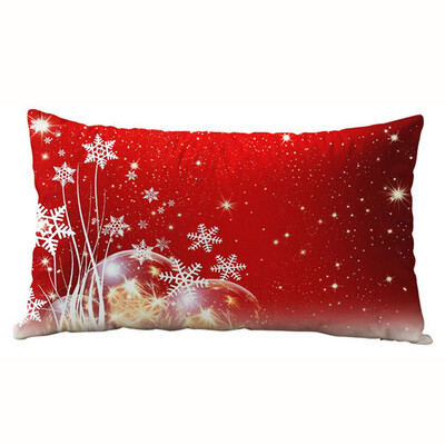 

Siaonvr Christmas Rectangle Cotton Linter Pillow Cases Cushion Covers