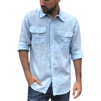 

Toponeto Fashion Mens Casual Ethnic Style Slim Long Sleeve Dress Shirt Blouse Tops