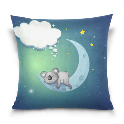

ALAZA Throw Pillow Cover 16 X 16 inch Christmas Gift Cushion Cover with Lovely Koala Printed Pillowcase