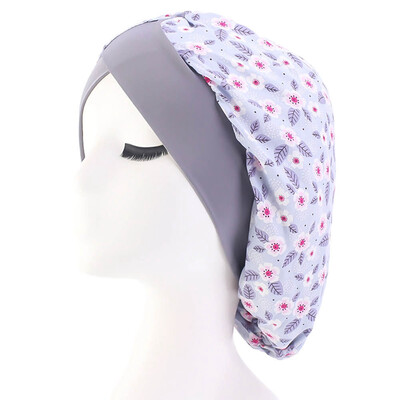 

Long Hair Care Women Satin Bonnet Cap Night Sleep Hat Silk Cap Head Wrap Adjust