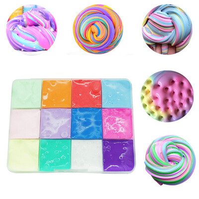 

〖Follure〗150ml 12 Color Mixing Foaming Mud Pressure Relief Slime Toys