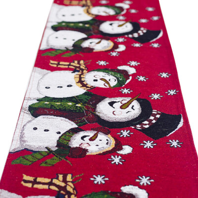 

Toponeto Christmas Linen Table Runner Cover Hessian Jute Dinner Party Decoration 180X35cm