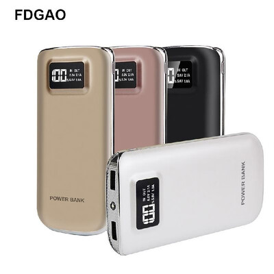 

FDGAOdigital display ultra-thin mobile power 10000 mAh charging treasure portable power phone universal type black