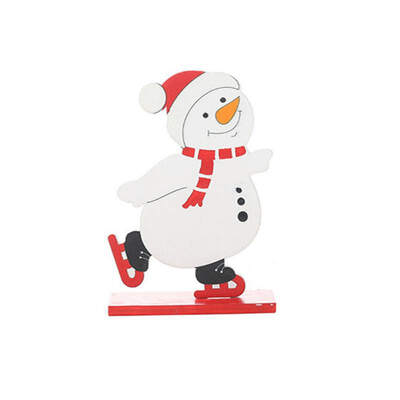 

Santa Claus Desktop Decor Wooden Snowman Elk Desktop Decor Home Party Ornament Christmas Decorations