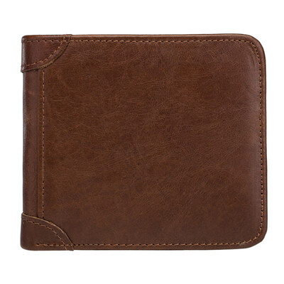 

Fashion Vintage Men Faux Cowhide Card Cash Coin Holder Bifold Short Wallet Purse