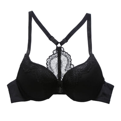 

Push Up Sleeveless Free Backless Sexy Front Closure Sexy Fashion Womens Front Closure Lace Racer Back Push Up Bra Dropshipping