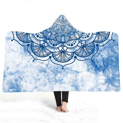 

Magic Cloak Hooded Blanket Adult Children Wear Hats Double Wool Hooded Blanket No Discoloration Hooded Blanket Daily Supplies
