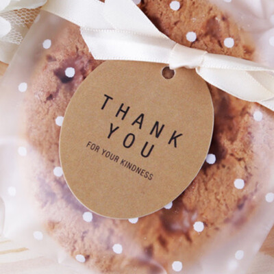 

Handmade Round Kraft Packing Gift Tag Bow Style Kraft Paper Hang Tags Label Cards DIY Handmade Hemp Dedicated Rope
