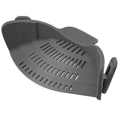

Clip-On Strain Strainer kitchen Food Strainers Heat Resistant Silicone Colander & Drainer Pan Strainer