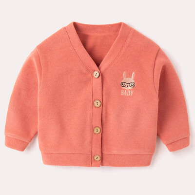 

Baby Girlbaby Boy Knitting Cardigan​ 0-4T Casual Solid Color Cartoon Pattern Clothes Windproof And Warm Childrens Cardigan​