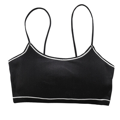

Thin Cup Elastic Sexy Push Up Bra for Teenage Girls Bralette Wire Free Spaghetti Strap BH Lingerie Seamless Small Bras for Women
