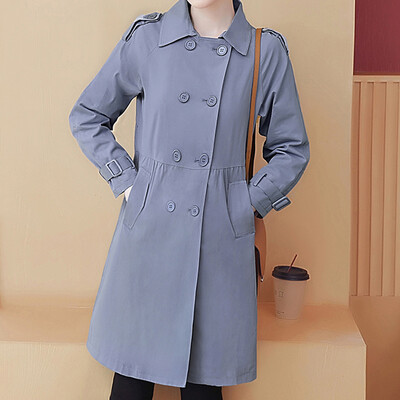 

Toponeto Womens Oversize Lapel Cashmere Wool Blend Belt Trench Coat Outwear Jacket