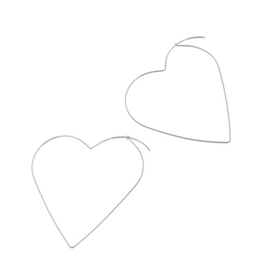 

Large Hoop Earrings Sexy Hearts Shaped Stud Earrings