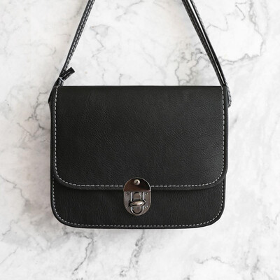 

Women Messenger Bags Woman Fashion Solid Color Cover Lock Shoulder Crossbody Phone Beach Bag