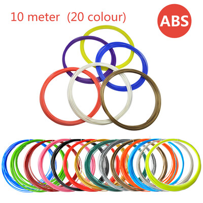 

ABS consumable filament 3D printer consumptive material 10 meter ABS material 20 colour
