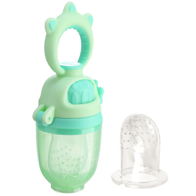 

HOY BELL baby teether bite music food fruit&vegetable bite bag fruit food supplement baby teeth bite green