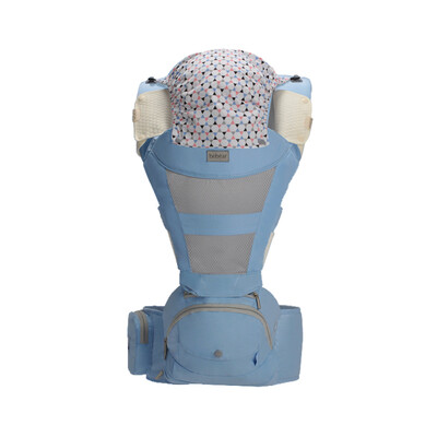 

Hug bear baby strap folding waist stool aXT10 quiet blue breathable