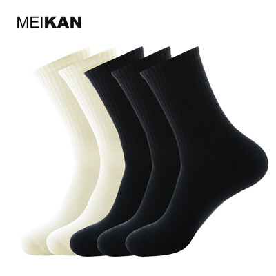 

MEIKAN Men Terry Socks Winter Colorful Short Ankle Socks Compression Bike Cycling Thicken Warm Socks 5Pair/lot
