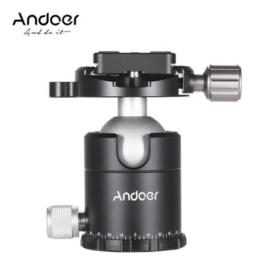 

Andoer X-36S Photographic Ball Head Ballhead Tripod Head Monopod Head Aluminium Alloy with Quick Release Plate for Sony Nikon Cano