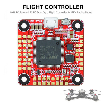 

HGLRC Forward F7 FC Dual Gyro Flight Controller 3- 6S with GPS Connector on Board OSD for FPV Racing Drone RC Quadcopters