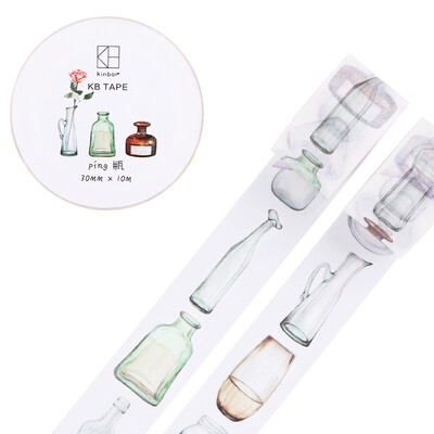 

Kinbor handbook 4 rolls 15mm10m&paper tape color hand book sticker plant small floral DTB64146
