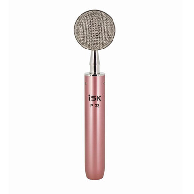 

iSK P33 power-free condenser microphone rose gold baby bottle shout wheat anchor live equipment sound card set network K song recording microphone