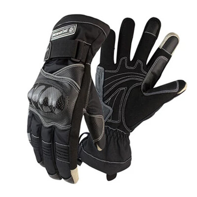 

Sai Yu SCOYCO motorcycle riding locomotive carbon fiber protection warm waterproof gloves MC15B-2 black