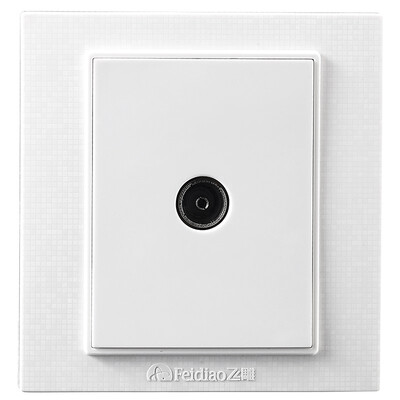 

Feidiao feidiao switch socket panel cable TV socket a closed-circuit TV socket TV socket 86 Phantom elegant white