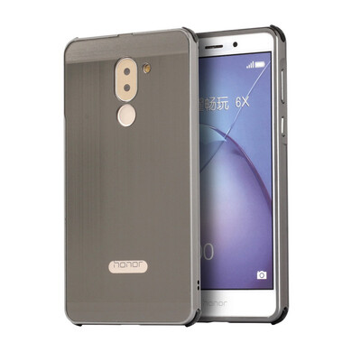 

Luxury Case for Huawei Honor 6X Aluminum BumperAcrylic Panel Back Glossy Business Cover for Huawei Mate 9 Lite GR5 2017