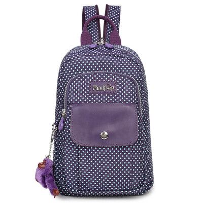 

Findpop backpack female waterproof nylon backpack small canvas casual travel lady backpack F41 red blue lily