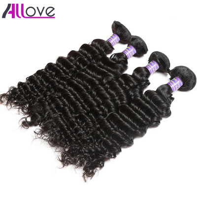 

Allove Hair Products 8A Malaysian Deep wave Hair 4 Bundles 100 Unprocessed Malaysian Deep wave Virgin Human Hair Extensions