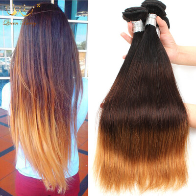 

Good Brazilian Virgin Hair Ombre T1B/4/30 Straight Weave 3Pcs Ombre Human Hair Brazilian Straight Hair Ombre Hair Extensions