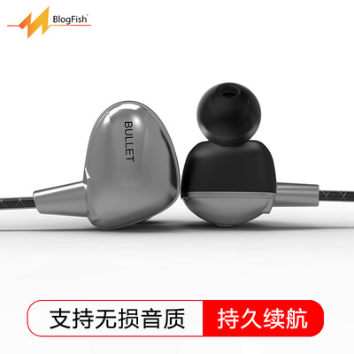 

Беспроводная гарнитура Bluetooth.Fish G-BULLET для беспроводной гарнитуры APT-X Lossless Music HIFI In-Ear Waterproof Running Wire Control с Apple Phone Эндрюс Apple Universal Silver