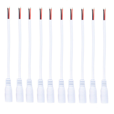 

10PCS Female Head Plug Line 12V DC 15CM Power Connector