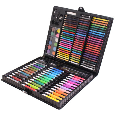 

Мин башня (МИНГ ТП) 150 шт набор инструментов рисования Sketchpad WordPad канцелярских коробки игрушечных деревянных частей моющейся акварель кисть карандаш искусство карандаш дерево