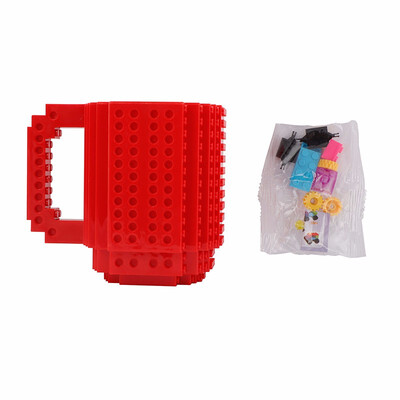 

Outdoor Creative DIY Build-on Brick Mug Lego Style Puzzle Mugs Building Blocks Coffee Mug