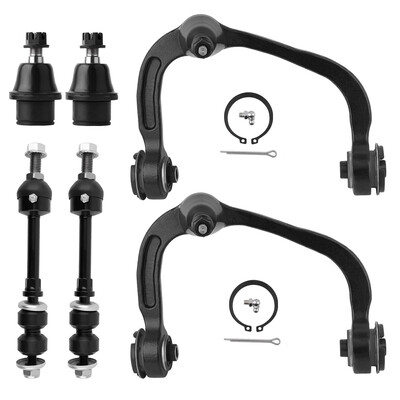 

6pc Front Upper Control Arm Lower Ball Joint Sway Bar Link Set & Suspension Kit for 2005-08 Ford F-150 2006-08 Lincoln Mark LT