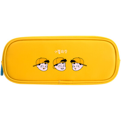

Deli deli high-capacity pencil case Creative pencil bag pencil pocket suction iron stand-up red 66759
