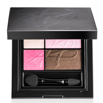 

Korean makeup powder (Hi Face) classic makeup four-color eye shadow 03 # romantic pink cherry 2.5g (rich color durable durable water-resistant easy to blooming