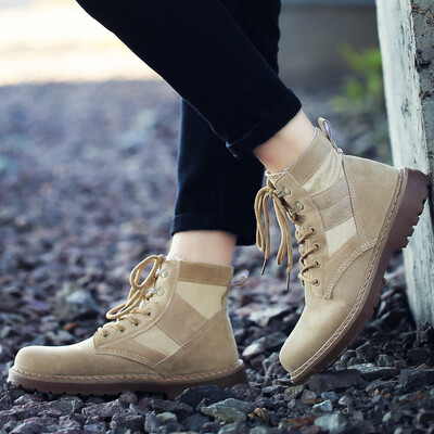 

Leisure and fashion ，round-toe high-cut boots, Men's shoes