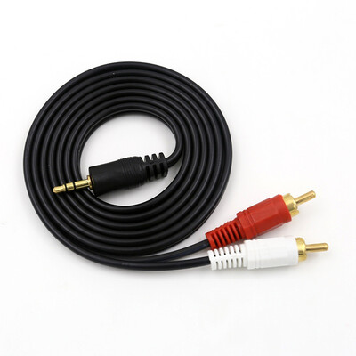 

Muyang (MuYang) MY-525 one second two pairs of Lotus head audio cable 3.5mm public pairs double lotus audio cable 3.5mm public 2RCA public audio audio cable 3 meters black