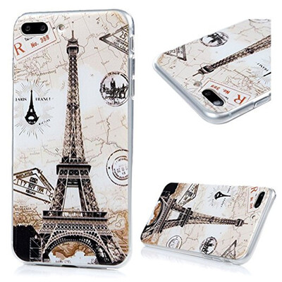 

iPhone 8 plus Case, iPhone 7 plus Case - 3 Pcs Shock-absorption Soft TPU Rubber Skin Bumper Case Transparent Crystal Clear Cute