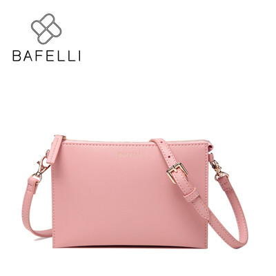

BAFELLI small flap shoulder handbag fashion Multicolor day clutches hot sale pink red bolsa mujer women messenger bag