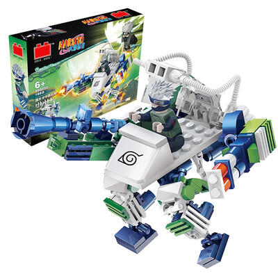 

Angular model (LR) Naruto Anime toys Children's puzzle building blocks flag Kakashi Mech 189 tablets 250022